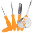 thumbnail image 3 of 5 Pcs Outils de Sculpture de Citrouille d'Halloween en Acier Inoxydable Outils de Sculpture de Citrouille Bricolage, 3 of 8