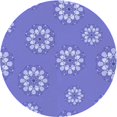 thumbnail image 1 of Ahgly Tapis d'Intérieur Lavable en Machine Carré Transitionnel Mimosa Violet, 3 Pieds Carré, 1 of 7