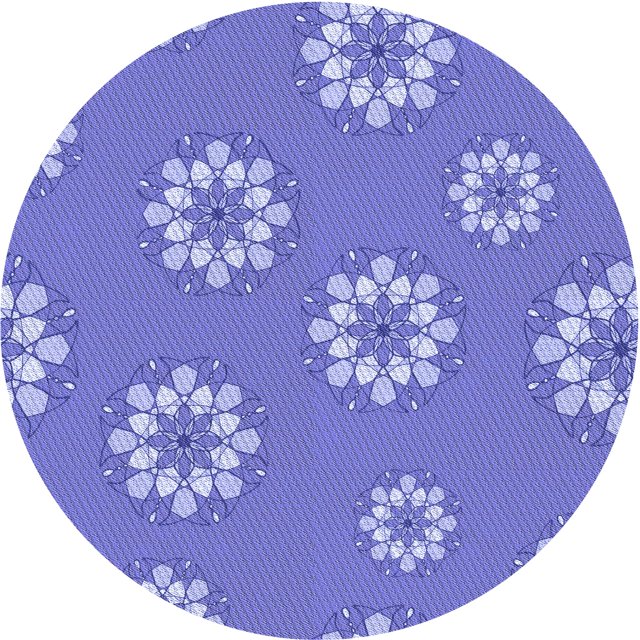 Ahgly Tapis d'Intérieur Lavable en Machine Carré Transitionnel Mimosa Violet, 3 Pieds Carré