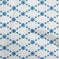 thumbnail image 1 of oneOone Rayon Teal Blue Fabric Block Fabric For Sewing Printed Craft Fabric By The Yard 56 Inch Wide, 1 of 5