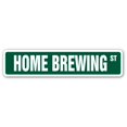 thumbnail image 1 of SignMission SS-HOME BREWING 4 x 18 in. Accueil Plaque de Rue de Brassage, 1 of 1