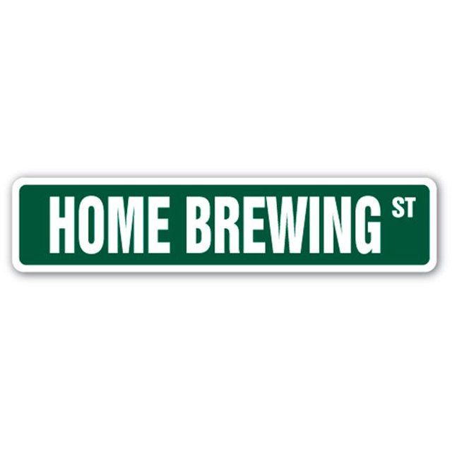 SignMission SS-HOME BREWING 4 x 18 in. Accueil Plaque de Rue de Brassage