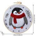 thumbnail image 3 of Christmas Embroidery Kit With Embroidery Hoop Easy Embroidery Kit For Beginners And Adults Full Embroidery Hoop Kit With Needles And Thread Included Diy Crafts for Girls Diy Crafts for Adults, 3 of 4