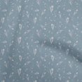 thumbnail image 1 of oneOone Cotton Jersey Dusty Blue Fabric Florals Sewing Craft Projects Fabric Prints By Yard 58 Inch Wide, 1 of 4
