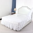 thumbnail image 4 of PiccoCasa Polyester Bed Skirt Elastic Wrap Around Dust Ruffle 15" Drop, 4 of 10