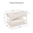 thumbnail image 2 of Afuera Living Table Basse Moderne en Osier pour Patio, Blanc, 2 of 7