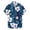 Multicolour, variant on Men's Hawaiian Shirts for Men Floral Print Short Sleeve Lapel Button Up Shirt