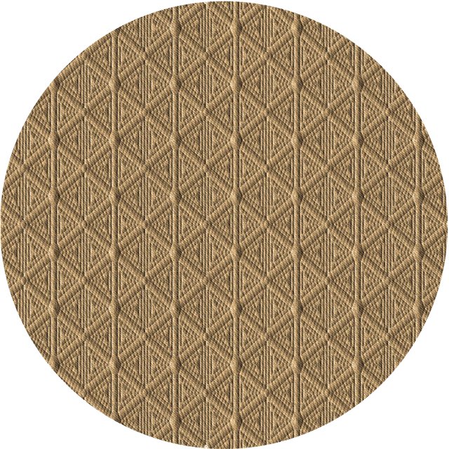 Ahgly Company Tapis d'Intérieur Ronds de Style Transitionnel Lavables à la Machine, Rouge Brun, 7 Pieds Rond