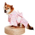 thumbnail image 2 of Cat Kimono Japanese Style Bow-knot Decor Fabric Two-legged Pet Costume Dress for Party, 2 of 8