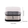 thumbnail image 3 of Binwennn Convenient Intelligent One Click Egg Poacher Egg Cooker For 1 To 6 Eggs Keep Warm Function Egg Cooker Made Of Stainless Steel 200W Kitchen Egg Steamer Home Breakfast Machine Kitchenware, 3 of 8