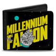 thumbnail image 1 of Star Wars Portefeuille à Deux Volets au Design Rétro du Faucon Millenium, 1 of 3