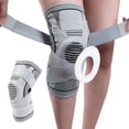 thumbnail image 3 of Herunwer Knee Brace, Knee Sleeve Compression for Sports, Sleeve Wraps Patella Stabilizer with Silicone Gel Spring, 3 of 3