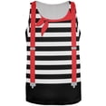 thumbnail image 1 of Halloween French Mime Costume All Over Adult Tank Top, 1 of 2