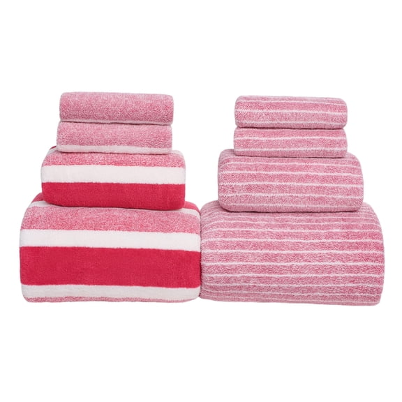 zanvin Towel Set, 8PC Towel Bath Towel Set Velvet Spun Highly Absorbent Soft Bath Towel Suitable for Bathroom Spa Gym, Gifts for Him