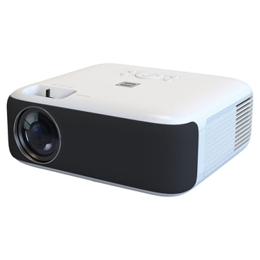 RCA Native 1080p LED Projector, 4K Compatible Input Support, 450 ANSI Lumens, 2 HDMI, USB and Micro SD, Digital Keystone Correction