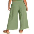 thumbnail image 2 of Women‘s Single Breasted High Waist Trousers in Solid Color with Wide-Leg Design, 2 of 5