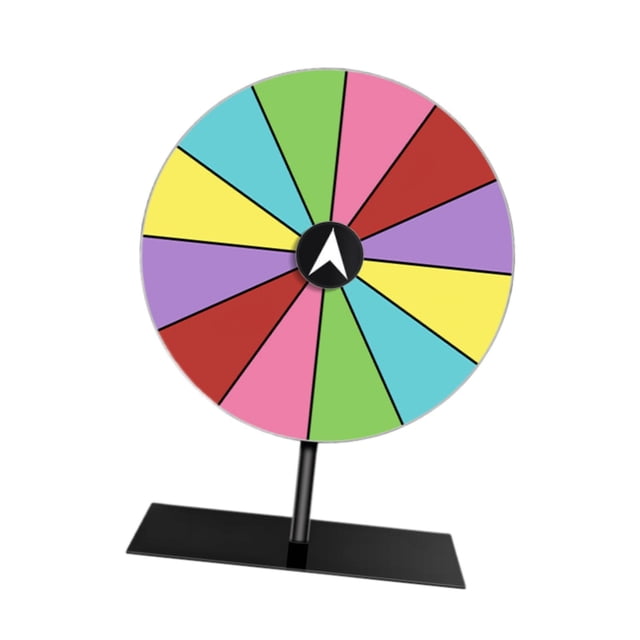 Rongfmy Prize Turntable Fortune Wheel for Carnival Teaching Activity Props Tradeshow style A