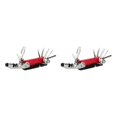 thumbnail image 1 of relayinert Ensemble de Réparation de Vélo 15 en 1 Portable Outil de Réparation de Cyclisme Multifonction Léger Pliant Clé à Douille Hexagonale Rouge 2 Pcs, 1 of 6