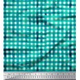 thumbnail image 1 of Soimoi Green Cotton Cambric Fabric Check Check Decor Fabric Printed Yard 56 Inch Wide, 1 of 2