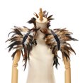 thumbnail image 4 of Fortune Cape Gothique à Plumes pour Femmes Halloween Cosplay Fête Châle à Lacets Boléro, 4 of 8