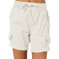 thumbnail image 1 of Innerwin Shorts Summer Casual Ladies Cargo Work Short Stretch Linen White XL, 1 of 7