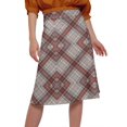 thumbnail image 4 of Moomaya Jupe en Poly Spandex avec Taille Élastique Jupe Imprimée Tenue d'Été pour Femmes, 4 of 5