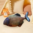 thumbnail image 4 of W-564 Blue A Piranha Fish Plush Toy 40Cm Cotton Material Soft Simulation Doll Aquarium Fun #82C32, 4 of 6