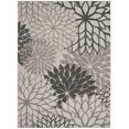 thumbnail image 1 of homeroots home decor 384706 7’ x 10’ Silver and Gray Indoor Outdoor Area Rug, 1 of 1