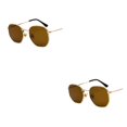 thumbnail image 1 of relayinert Fashionable Polarized Lens Small Square For Trendy Style Materials gold tea flake C5 2Set, 1 of 6