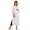 White, variant on Moomaya Solid Rayon Kurta For Women bell Sleeve Drawstring Neck Long Ethnic Kurti