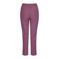 thumbnail image 3 of Timegard Womens Plus Size Pants Elastic Waisted Solid Color Lightweight Pants Lounge Trousers Pockets, 3 of 4