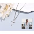 thumbnail image 4 of Collier Croix Hommes - Pendentif Croix Collier Croix en Acier Inoxydable pour Femmes, 4 of 5