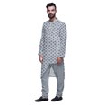 thumbnail image 2 of Atasi Printed Long Asymmetric Kurta Pajama Set For Men Party Wear Clothing, 2 of 4