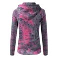 thumbnail image 3 of Pisexur Hauts d'Hiver pour Femmes Veste Décontractée Imprimée Teinture sur Nœuds, 3 of 3