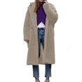 thumbnail image 1 of LOVZFMLL Vestes pour Femmes Manteau à Manches Longues en Cheveux d'Agneau Col Chaud, 1 of 8
