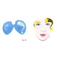thumbnail image 2 of simhoa 1 Set Face Painting Stencils Reusable Facial Makeup Templates Fesetival 04, 2 of 5