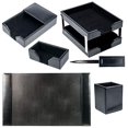 thumbnail image 4 of Dacasso Black Bonded Leather Desk Set, 8-Piece, 4 of 5