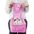 thumbnail image 4 of Dvkptbk Shoe Bags for Travel, Portable Travel Multifunctional Storage Carrying Box, Travel Shoe Bags, Foldable Shoe Storage Bag Hand Carrying Shoe Organizer, Pink, 4 of 9