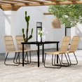thumbnail image 1 of vidaXL 5 Piece Garden Dining Set Oak, 1 of 4