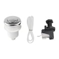 thumbnail image 3 of pitrice Air Switch Kits Portable Cordless on Off Push Button Switch Pneumatic Switch 32mm argent Silver 32mm, 3 of 3