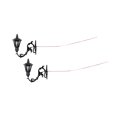 thumbnail image 4 of Milaget 2x Dollhouse LED Wall Sconces Ornament Building Sand Table Street Lights C, 4 of 9