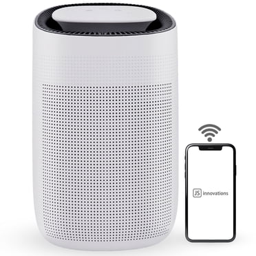 JS Vanguard 2.0 - Purificateur d'Air 2-en-1 HEPA et Déshumidificateur. Conçu pour les Petits Espaces. Maintenant avec Prise en Charge de l'Application mobile *Nouveau et Amélioré*