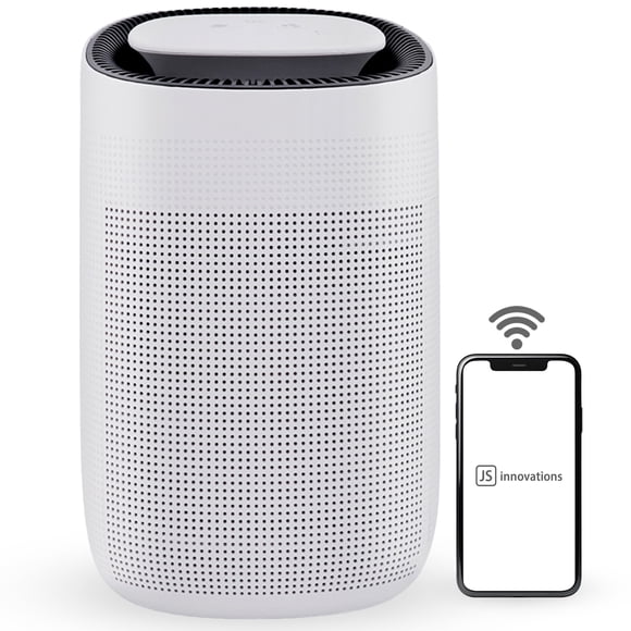 JS Vanguard 2.0 - Purificateur d'Air 2-en-1 HEPA et Déshumidificateur. Conçu pour les Petits Espaces. Maintenant avec Prise en Charge de l'Application mobile *Nouveau et Amélioré*