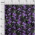thumbnail image 2 of oneOone Rayon Purple Fabric Floral Fabric For Sewing Printed Craft Fabric By The Yard 56 Inch Wide, 2 of 4