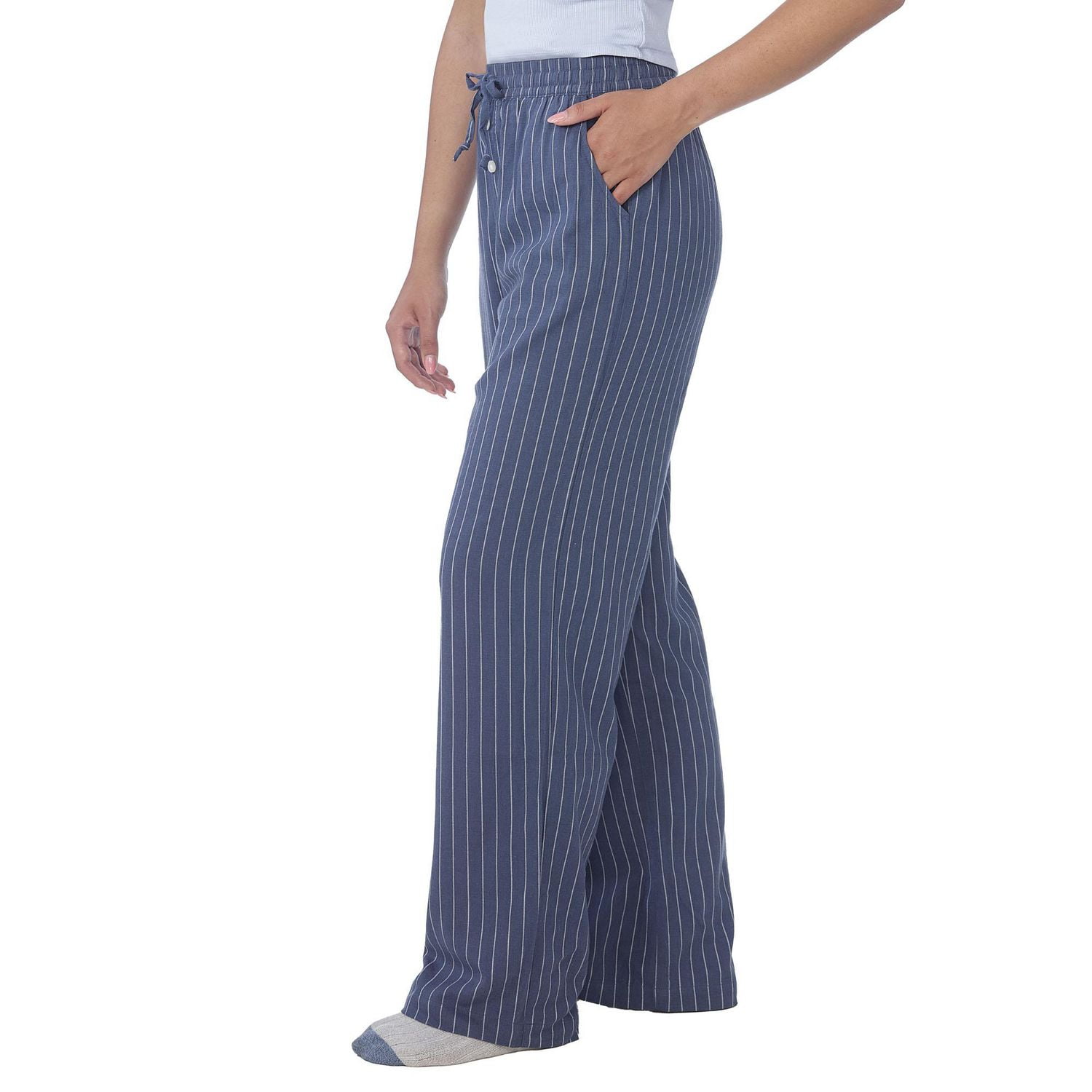 Secret Sleep Flannelette Pinstripe Pants