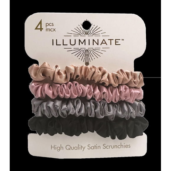Illuminate 4 pcs satin scrunchie