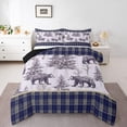thumbnail image 1 of Erosebridal Hunting Bear Bedding Full Comforter Set, Woodland Animal Down Comforter, Rustic Farmhouse Decor, Reversible, 1 of 7