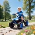 thumbnail image 2 of Qaba 24V 2-Seater Ride On Car for Kids with Suspension Wheels, Blue, 2 of 10