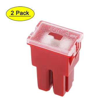 Unique Bargains Automotive Mini Cartridge Fuse 32V 50A Female Terminal for Cars Truck Vehicle 2pcs