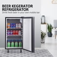 thumbnail image 2 of BeesClover Kegerator à Bière, Distributeur de Bière en Fût, Réfrigérateur à Fût Pleine Grandeur en Acier Inoxydable avec Plateau d'Égouttement, Acier Inoxydable, Plateau d'Égouttement et Rail, Contrôle de Température 32 °F - 50 °F, 97 L, 2 of 8